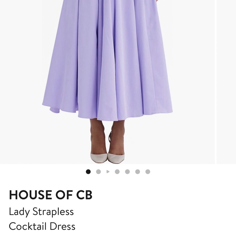 House of CB Lilac Lady Strapless Dress